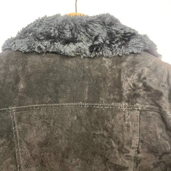 Wilson Leather Button up Faux Fur Jacket Size M - Picture 6 of 6